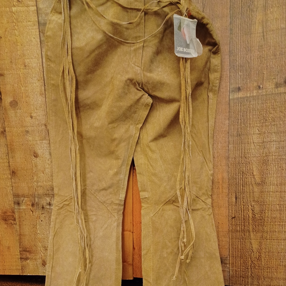 Ladies Joe boxer western style leather pants size 11 junior